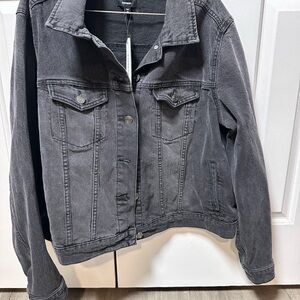 Express Black Jean Jacket Timeless Style